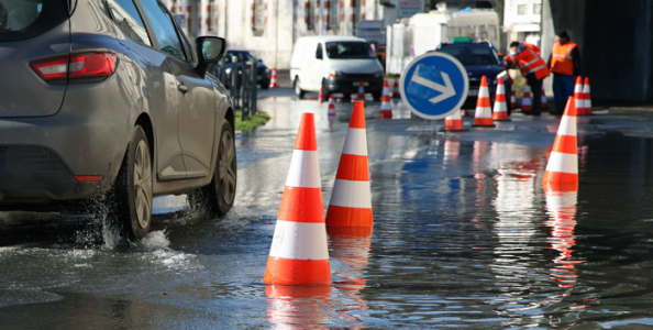 rue inondée